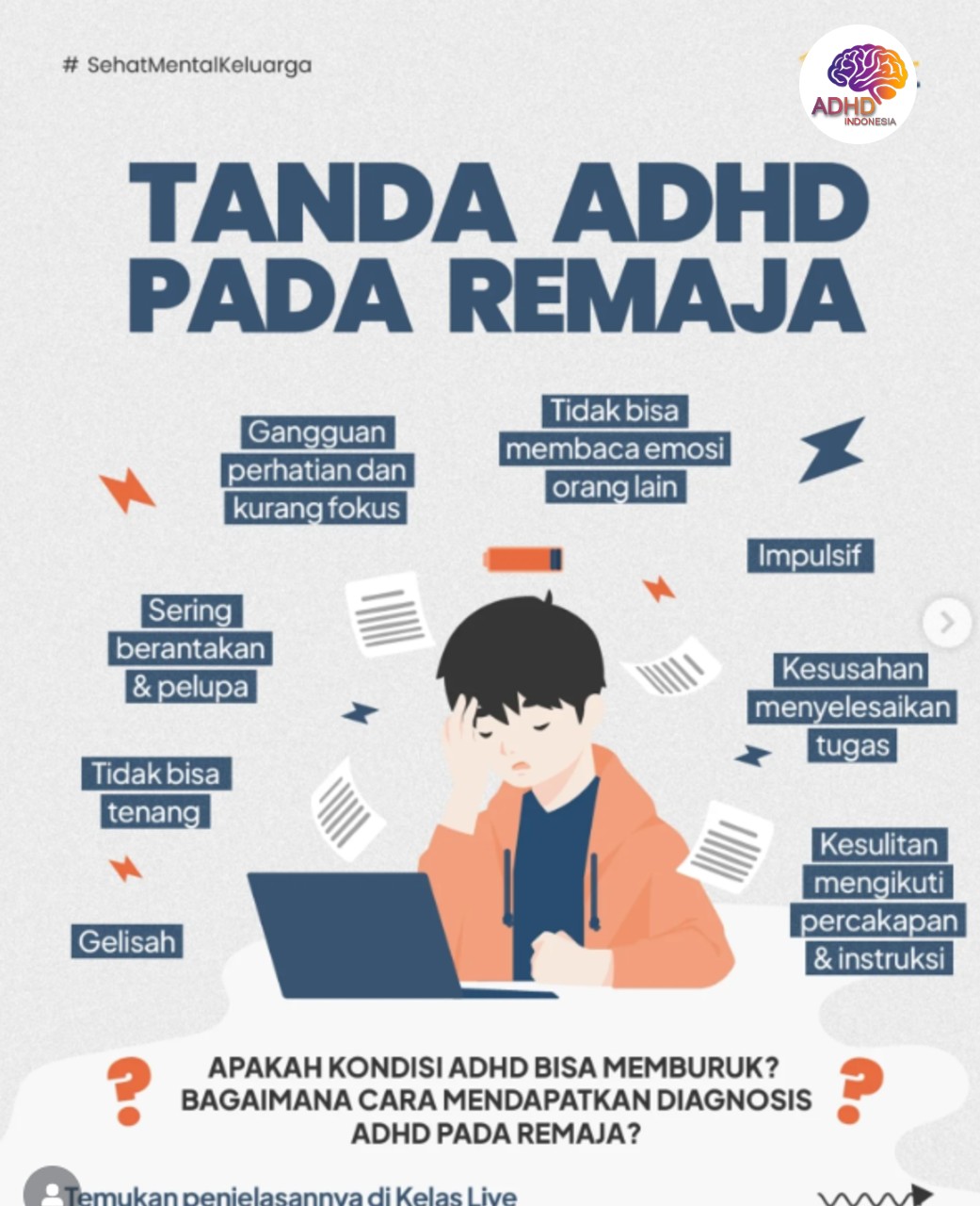 Screening ADHD Non-Diagnostik: Edukasi Awal bagi Orang Tua di Kota Samarinda